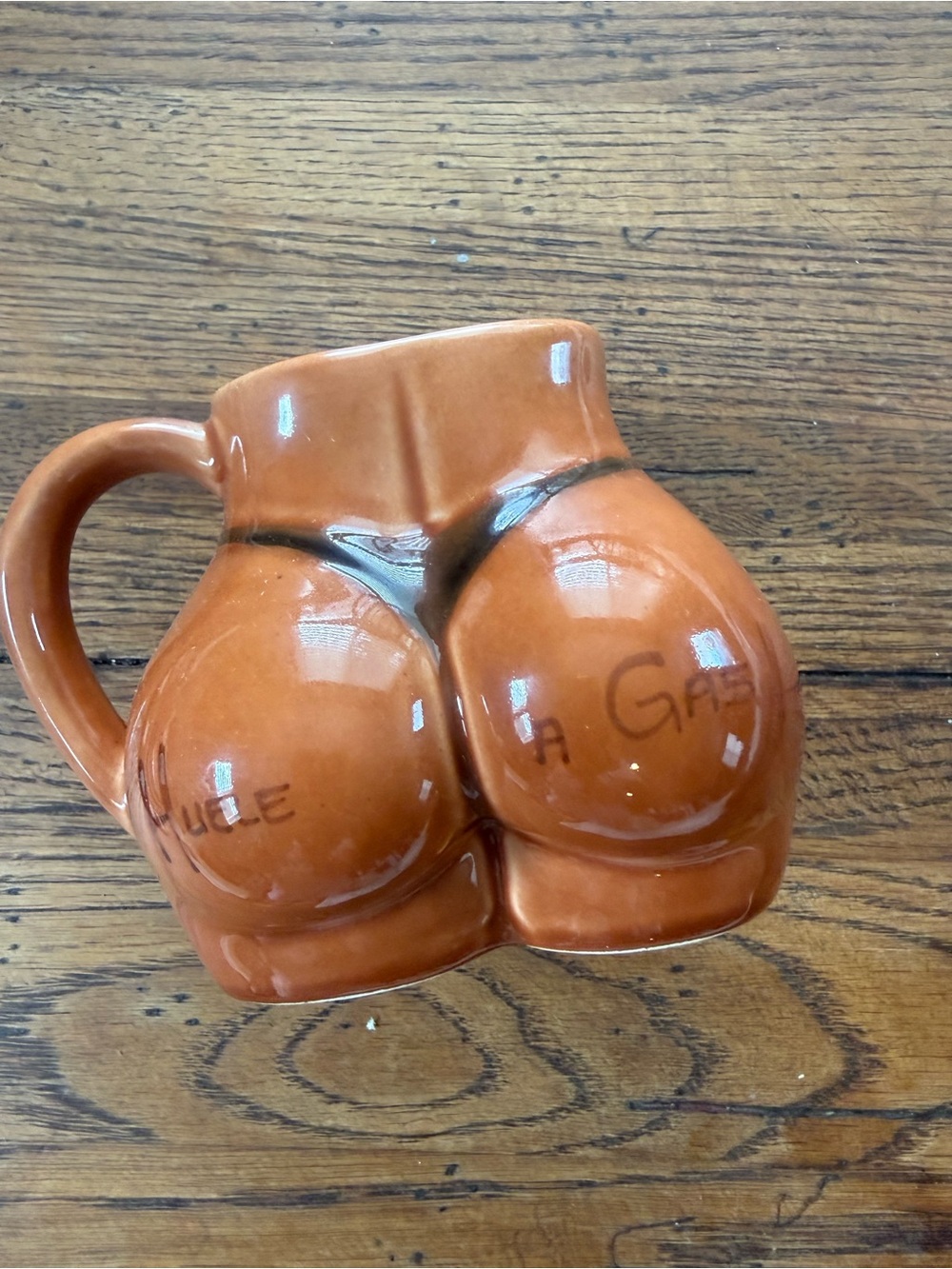 VTG Cheeky Butt Shaped Ceramic Coffee Mug Novelty Bikini Booty Gag Gift Retro